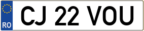 Trailer License Plate